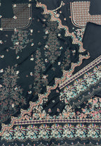 Qadri Arts – Midnight Opal Embroidered Luxury Lawn – 3PC