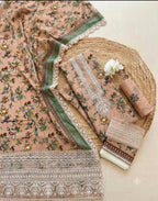 Zainab Chottani – Rose Petal Floral Embroidered Lawn – 3PC