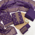 Qadri Arts – Royal Amethyst Broshia – 3PC