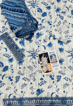 Jazmin – Sapphire Bloom Floral Luxury Lawn – 3PC