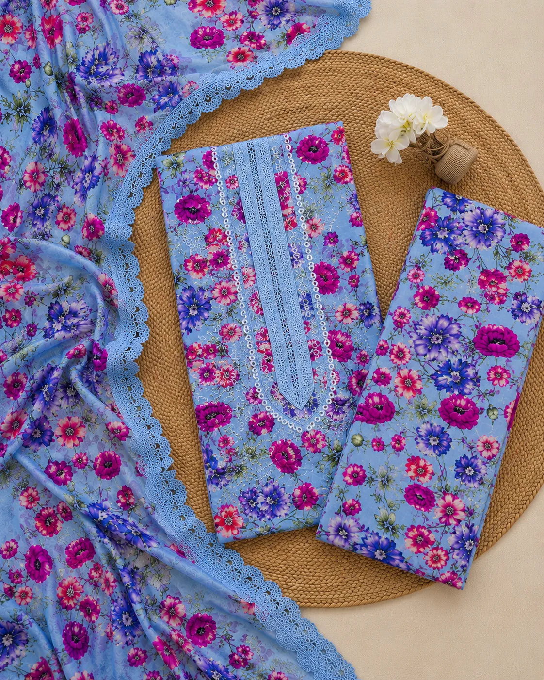 Maria B – Wisteria Bloom Luxury Lawn – 3PC