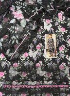 Maria B – Noir Butterfly Blossom Printed Lawn 3PC