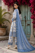 Jazmin – Sapphire Bloom Floral Luxury Lawn – 3PC