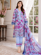 Maria B – Wisteria Bloom Luxury Lawn – 3PC