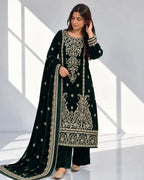 ZARPASH — Embroidered Velvet 3Pc