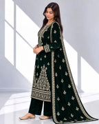 ZARPASH — Embroidered Velvet 3Pc
