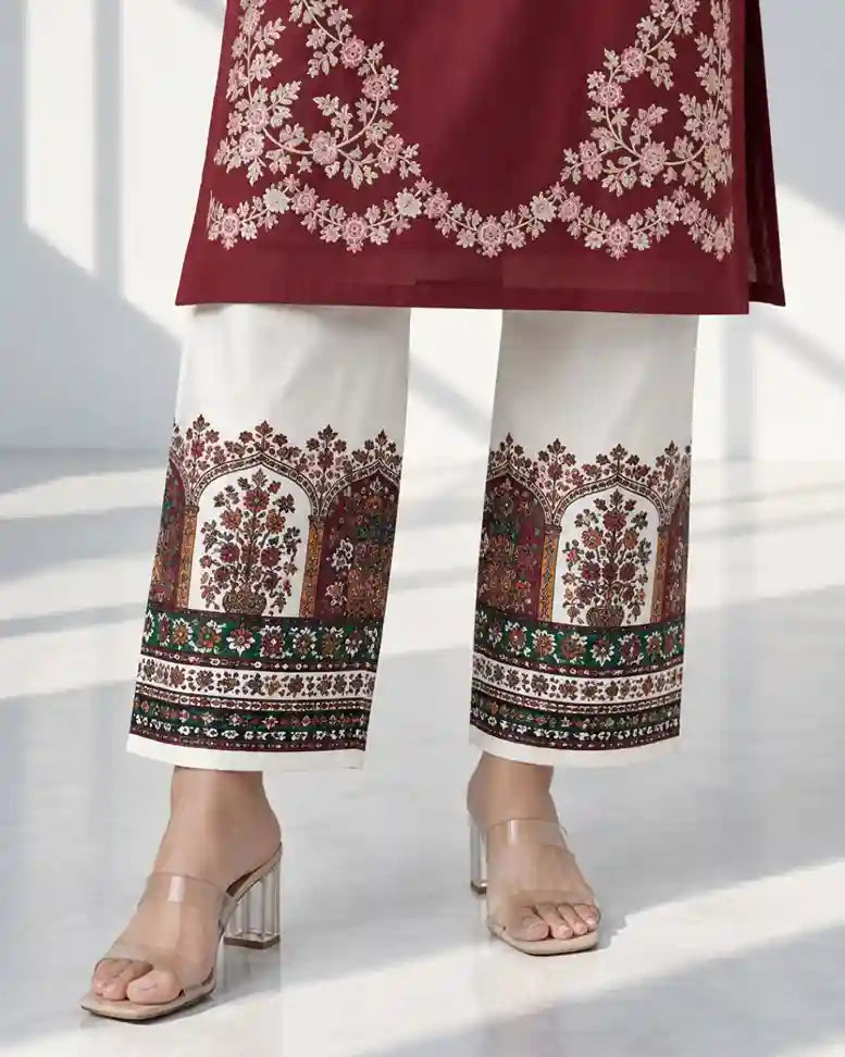 HOOR — Embroidered Dhanak 2Pc