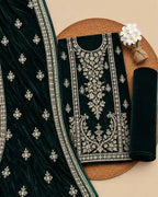ZARPASH — Embroidered Velvet 3Pc