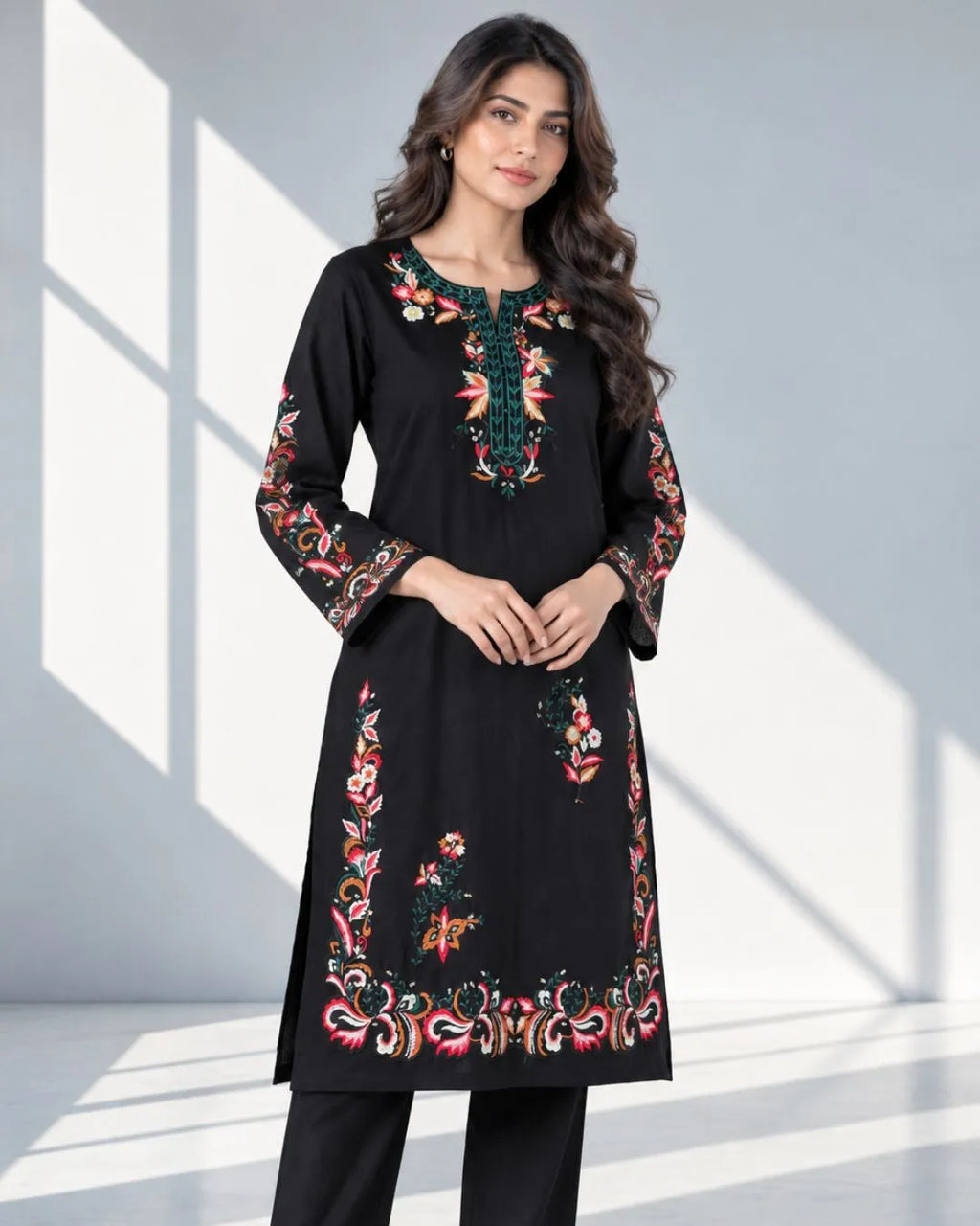 VASL — Embroidered Dhanak 2Pc