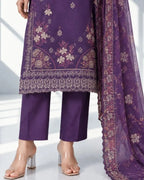 AANGAN — Embroidered Viscose 3Pc