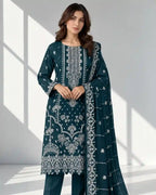 DIBAAJ — Embroidered Karandi 3Pc