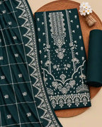 DIBAAJ — Embroidered Karandi 3Pc