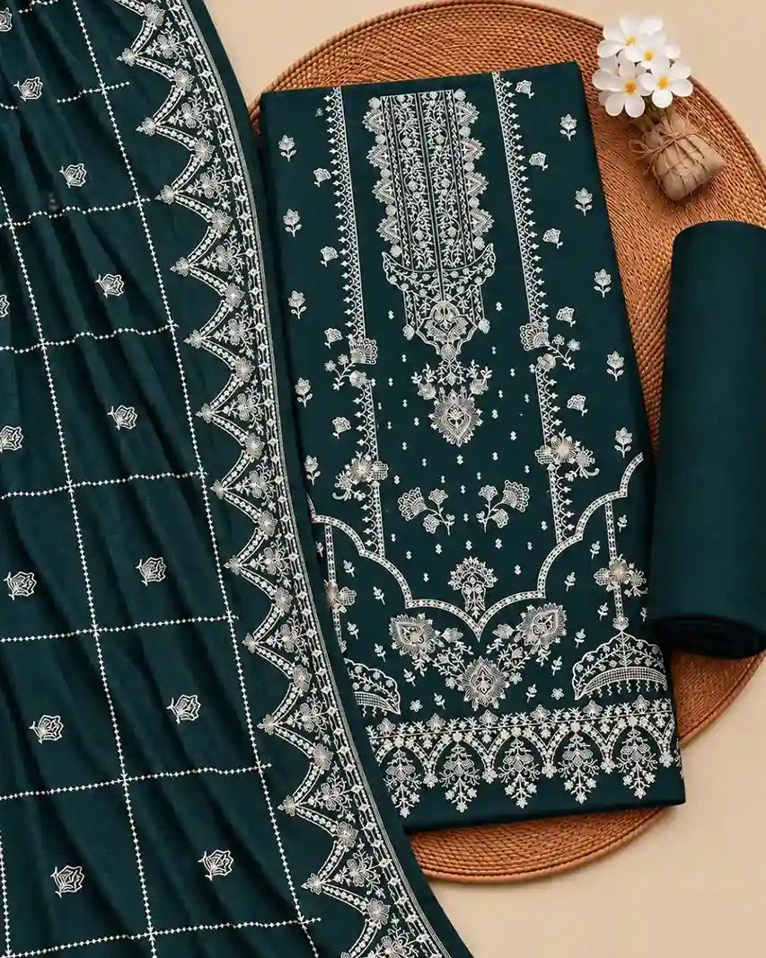 DIBAAJ — Embroidered Karandi 3Pc
