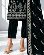 AFREEN — Embroidered Velvet 3Pc