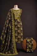 Ramsha – Olive Blossom Luxury Printed Lawn – 3PC